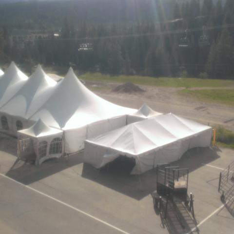 Event Tent Aerial at Beaver Run Resort