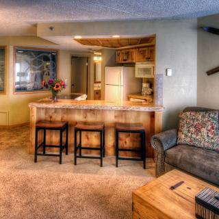 One Bedroom Suite Living Room in Building 4 at Beaver Run Resort in Breckenridge