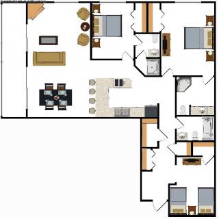 Beaver Run Resort Corporate Suite Floor Plan in Breckenridge